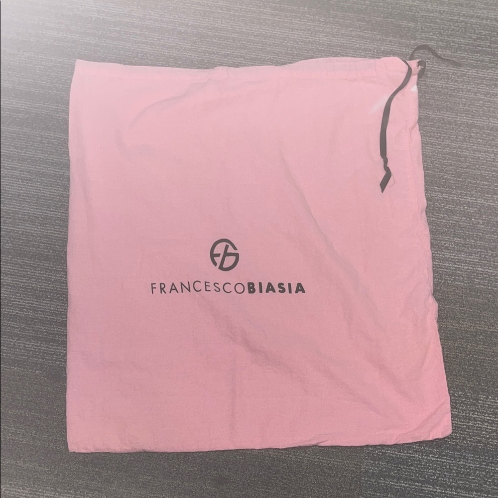 Francesco Biasia Pink Logo Dust Bag